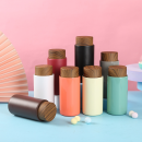 Wood Grain Lid Pocket Insulated Cup