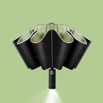 LED Light Reverse Automatic Umbrella