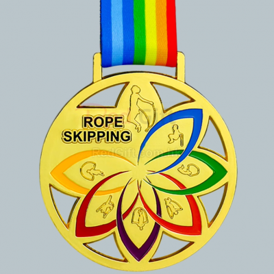 Rope Skipping Metal Medal