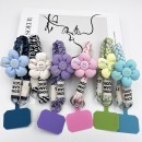 Flower Contrasting Color Mobile Phone Lanyard