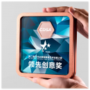 方形金屬水晶獎座