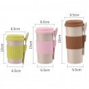 350ML Wheat Straw Coffee Cup with Spoon