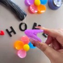 冰箱貼花朵封口夾