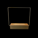 3d小夜燈記事板實木led臺燈