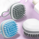 Scalp massaging shampoo brush