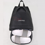 Waterproof backpack with separate wet and dry compartments