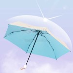 五摺彩膠晴雨傘