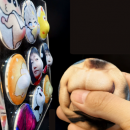 定制3D立体凸凸捏捏毛绒吧唧