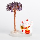 招財貓水晶樹