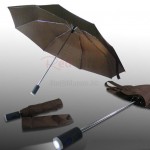 21'' Luminous 3 Folding  Umbrella with Auto Open/Close - Solid