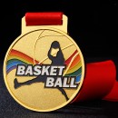 Basketball Metal Medal