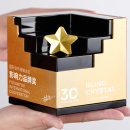 创意实木水晶奖座