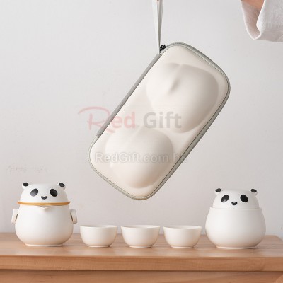 Panda Portable Travel Tea Set