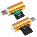 Aluminum alloy card reader USB2.0