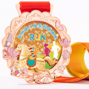 定制马年金属流沙奖牌