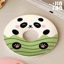 甜甜圈圓形矽藻泥杯墊