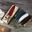 Feather-Shaped Metal Pen