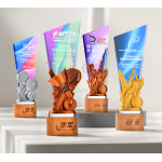 羽毛球網球運動水晶獎座