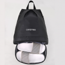 Waterproof backpack with separate wet and dry compartments