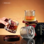 Rotatable Tumbler Crystal Glass