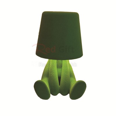 植绒思考者小夜灯