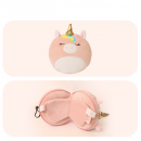 Travel portable eye mask and neck pillow