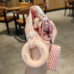 握力器+滾軸解壓鑰匙扣掛件