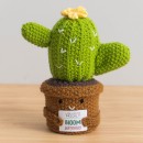 Knitted flower plant pot