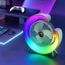 炫彩小夜燈桌面風扇
