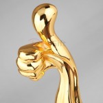 Thumbs-up Resin Crystal Trophy