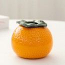Orange Ceramic Flower Pot