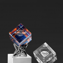 Rubik's Cube Crystal Trophy