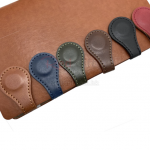Genuine leather magnetic bookmark