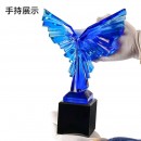展翅琉璃水晶獎杯