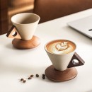 Stoneware Funnel Coffee Cup