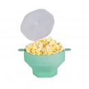 Silicone Popcorn Bowl With Handle Silicone Popcorn Bowl With Handle