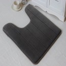 U-shaped toilet floor mat