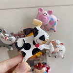 可愛動物彈簧搖頭冰箱貼