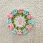 Woven flower cup mat