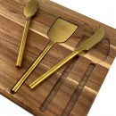 木板食物盘带餐具