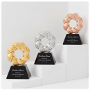 創意金屬水晶獎座