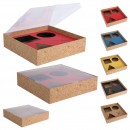 透明翻盖软木礼盒