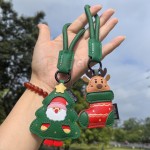 PU圣诞挂件钥匙扣
