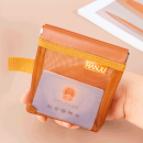 彈片開口網紗收納袋