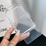 Transparent sliding cover card holder