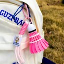 Badminton pendant keychain