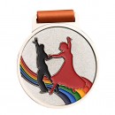 Colorful Dance Competition Medal
