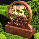 Wooden Anniversary Trophy