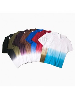 Gradient Colors Printed Polo Shirt