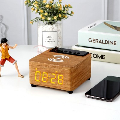 Wooden Wireless Charging Bluetooth Speaker